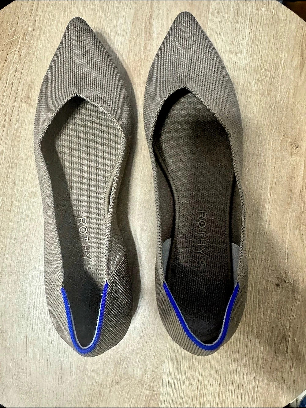 Rothy's The Point Pointed-Toe Flats in Brown
